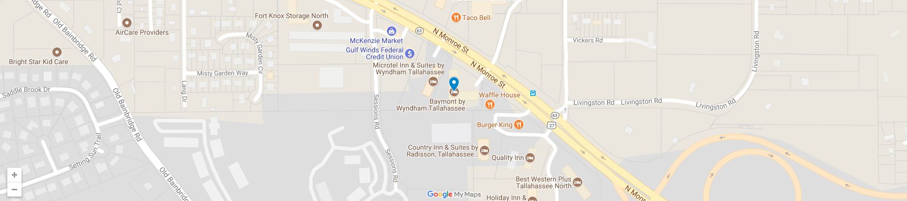 Baymont by Wyndham Tallahassee Map